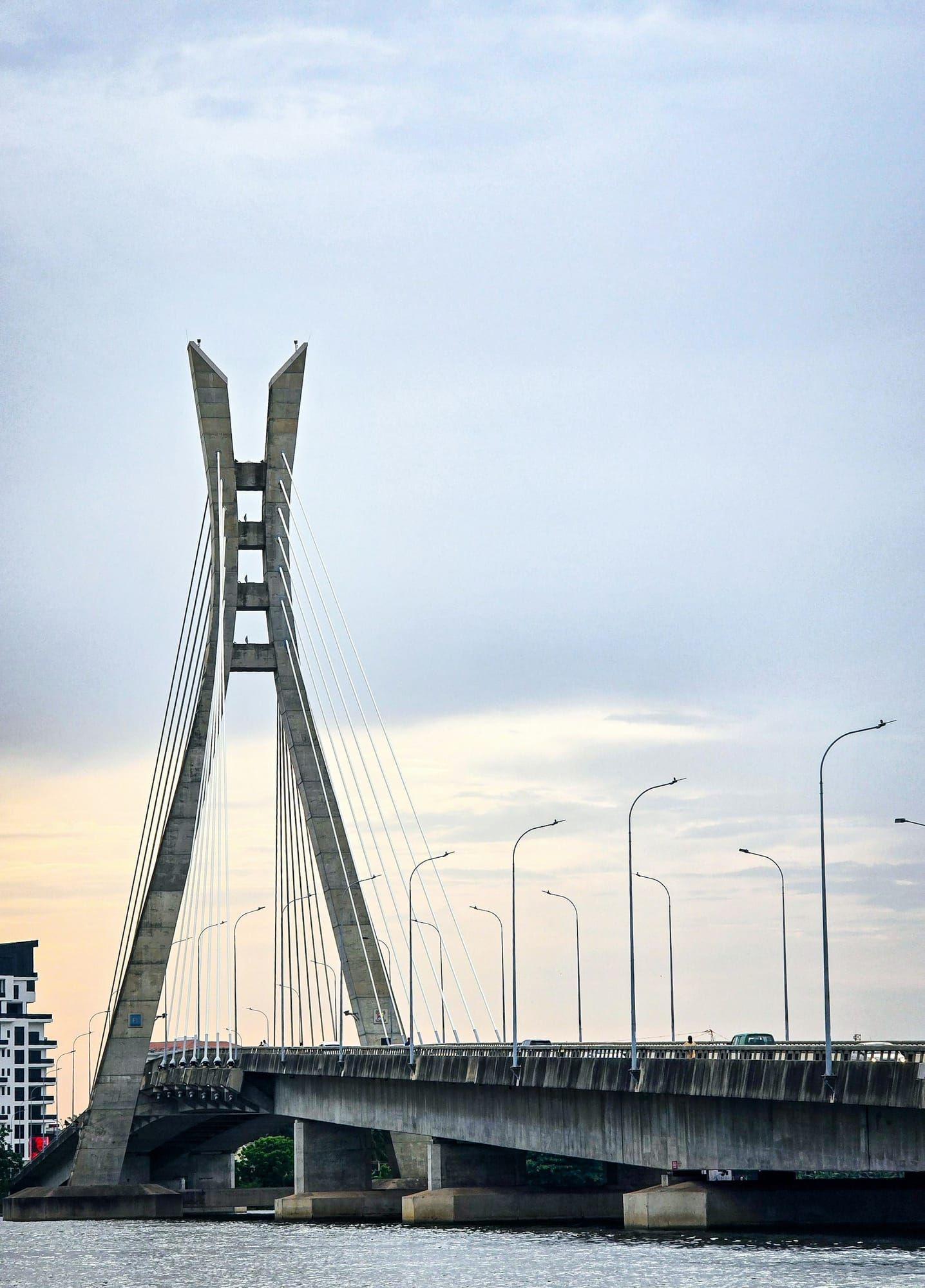 The Lekki–Ikoyi Link Bridge in Lagos, Nigeria